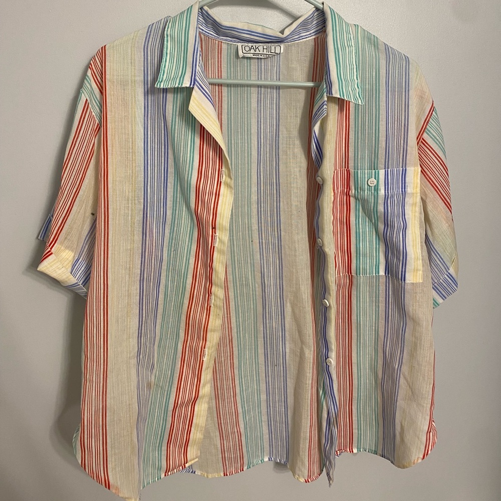 Colorful button up shirt